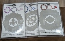 SET OF THREE Sizzix Framelits New