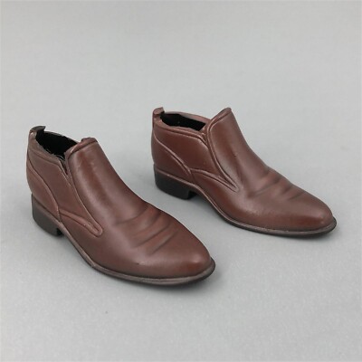 1/6 Brown Color Plastic Shoes Men's Shoes Model Fit for 12'' Action Figure