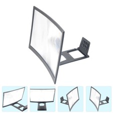 1Pc 12in 3D Phone Screen Enlarger Curved Screen Magnifier Amplifier Black 