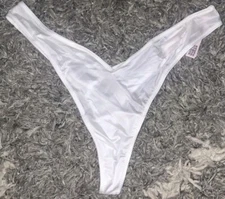 Vs Very sexy o ring strappy High Leg thong Panty NEW Small White