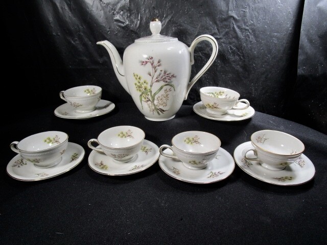 チェコのティーフオーツーのセット Vintage Winterling Bavaria Germany Floral 14 pc Tea Set | eBay