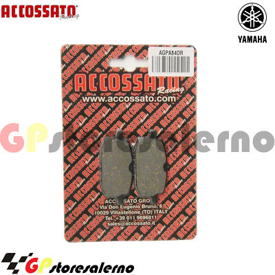 AGPA84OR PAIR OF FRONT PADS RECESSED YAMAHA 50 JOG 1988