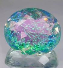 Monarch Fire Opal Doublet Oval Cut 52-53 Ct Natural Loose Certified Gemstone