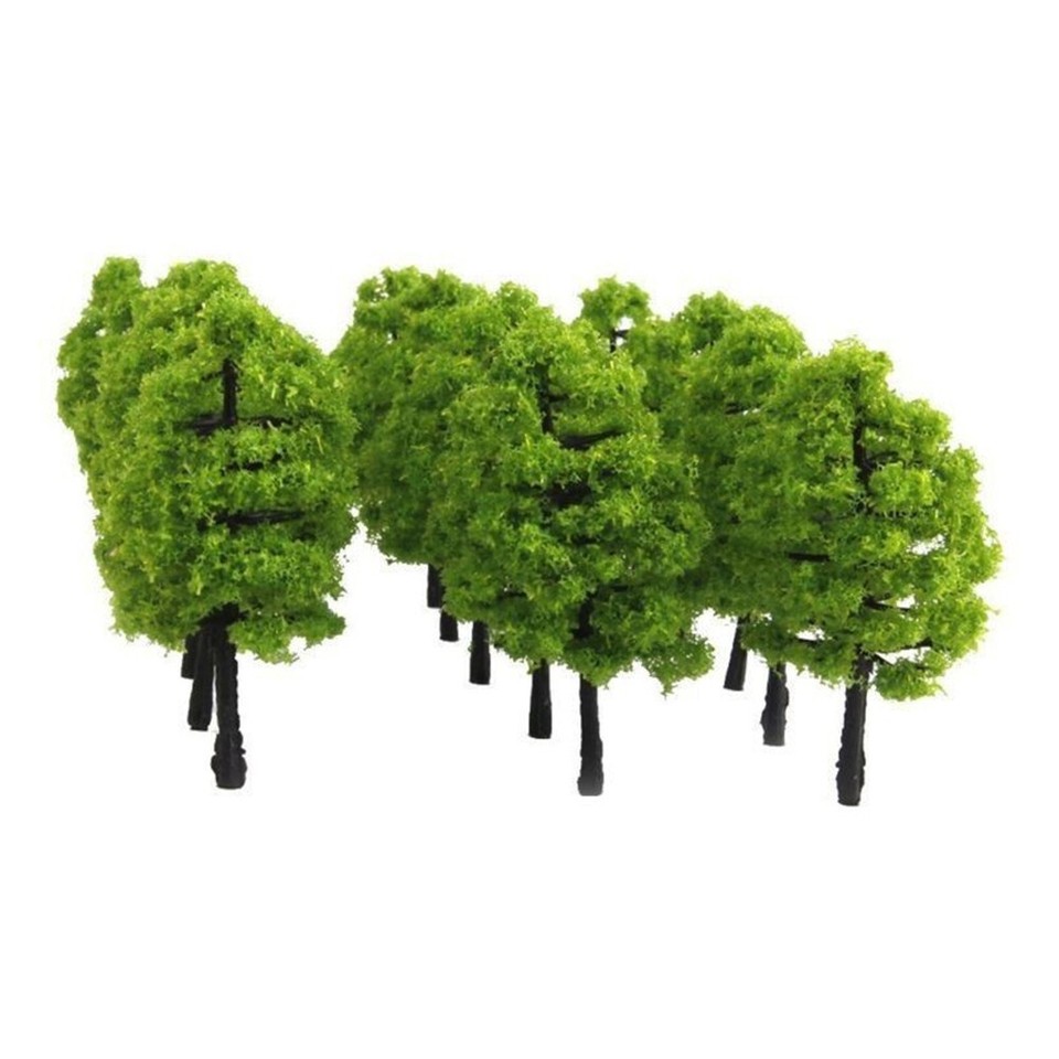 100 Miniatur-Bambusbäume Aus Kunststoff – Für Modellbau, Dioramen, Feengärten, 8 Cm Hoch, Grün, Realistisch