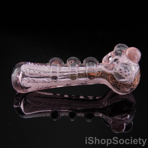 5" Fantasy Bubble Pink Tobacco Smoking Pipe Thick Collectible Glass Pipes - P758 - Picture 3 of 8