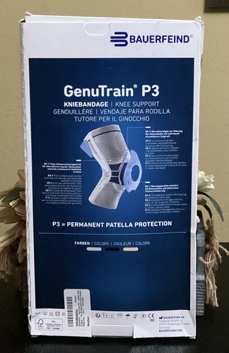 Bauerfeind GenuTrain P3 negro lado derecho talla 6 nuevo - Imagen 3 de 9