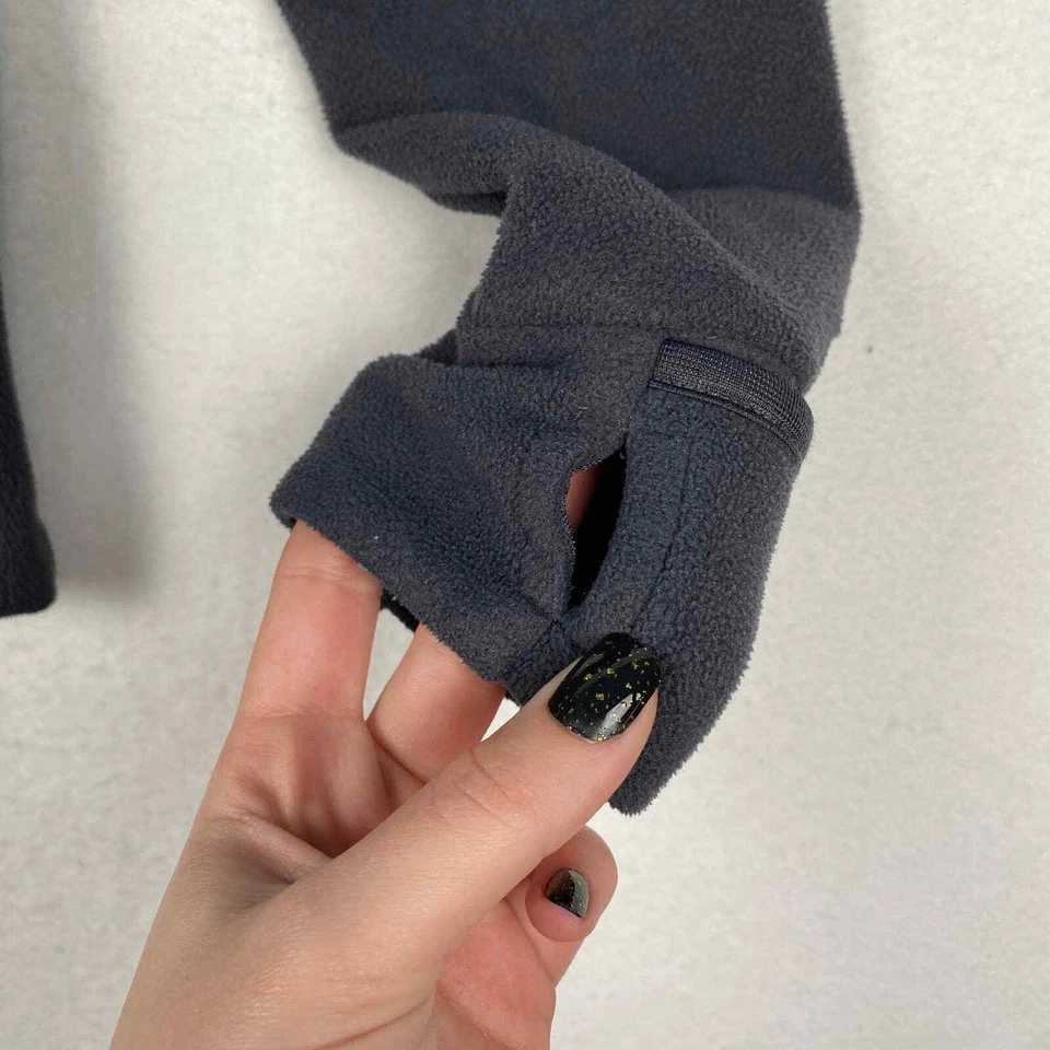 Champion C9 Women's XS Gray Full Zip Mock Neck Fleece Fitted Jacket Thumb Holes - Image 2 of 4