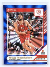 Kostas Papanikolaou 2024-25 Donruss EuroLeague #13 Holo Blue Laser #/49