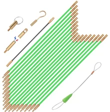 23.8FT Fiberglass Running Electrical Wire Cable Glow Rods Wire Pulling, Fish ...