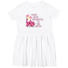 Inktastic I Have Been Promoted To Big Sister Pink Toddler Dress Children Sis