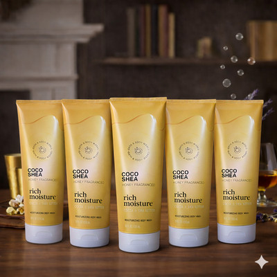 Bath & Body Works - COCO SHEA Honey Fraganced Body Wash 10 oz [5 Pack]
