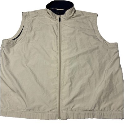 Greg Norman Collection Men s XXL Golf Vest-10/Navy Blue-shark Logo-31  P2P