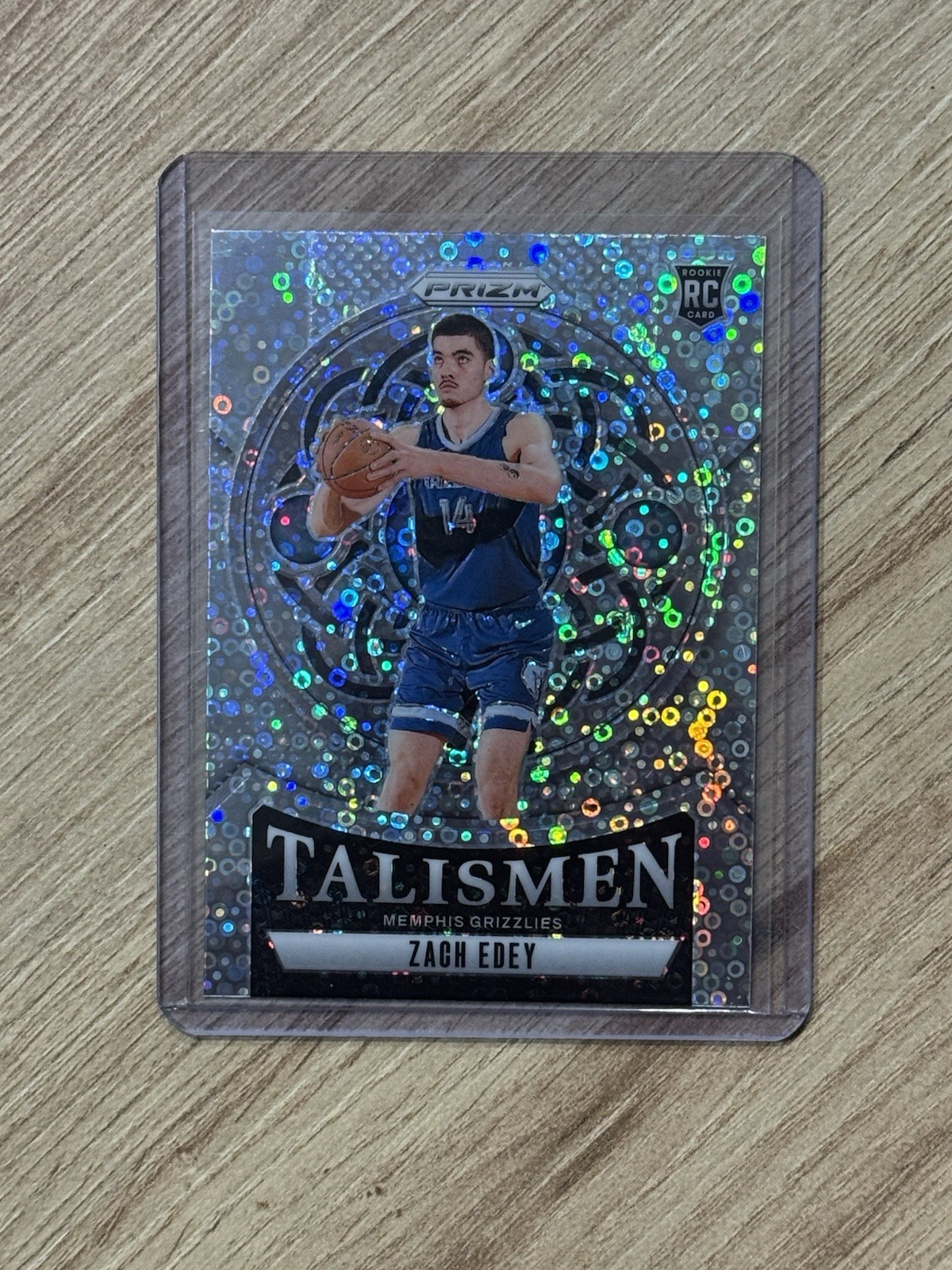 2024-25 Prizm Zach Edey Talismen Fast Break Prizm RC #21 Memphis Grizzlies