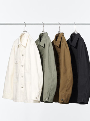 UNIQLO Utility Jacket S-4XL Off White Black Brown Olive Cotton Men 483819 NWT
