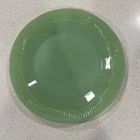Fire King JADEITE Jane Ray Ribbed 9” DINNER PLATE vintage 1948 Marked OVEN GLASS