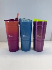 Lot Of 3 Bubba Envy S 24oz Stainless Steel Insulated  Tumbler Purple Green Blue