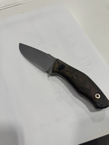 Nathan Carothers – Rare EDC3 – Delta 3V – Rag Micarta - Picture 2 of 5
