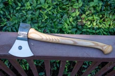 Large Russian Anika Custom forged Axe, carbon steel, sheath