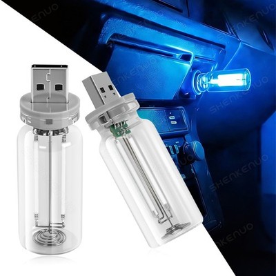 2x Portable USB Plug-in LED Mini Night Car Atmosphere Light Mobile Lights Lamp