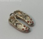 Gold Tone Ballerina & Ballet Shoes Beaded Pendants 9.7g — photo 5