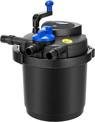 VIVOHOME Pressurized Biological Pond Filter with 13-watt Light, 1580 GPH Suitabl