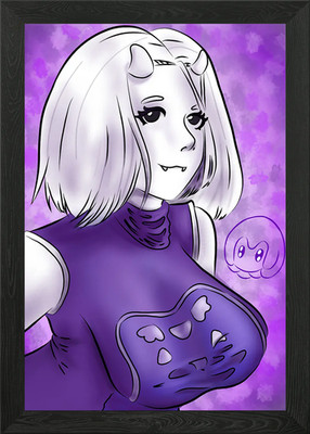 Toriel aus Undertale Fanart von Vis gerahmtes Wandbild Poster Leinwanddruck Bild