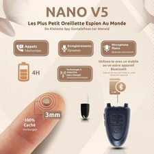 360 invisible Nano Spy Earpiece Set 2026 Bluetooth invisible