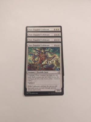 (4) Sun-Dappled Celebrant *PLAYSET* Lorwyn Eclipsed Regular NM MTG