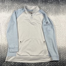 Mizzen  Main 1/4 Zip Pullover Mens XL Long Sleeve Blue ProFlex Golf Smooth