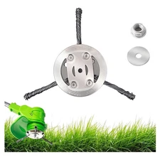 6 Inch Steel Wire Rotary Heavy Duty Weed Brush Cutter Wheel Grass String Trim...