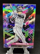 2025 Topps Chrome Cosmic Victor Mesa Jr. Refractor #7 Marlins