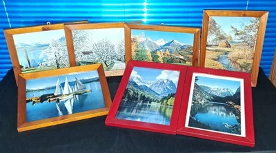 Bilderrahmen Konvolut 7 Stk. Holzrahmen Holzbilderrahmen - 27,5 x 21 cm Vintage - Bild 1 von 4