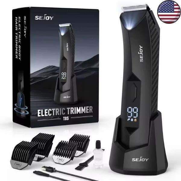 SEJOY Professional Men's Hair Clipper Electric Groin Trimmer Body Ball Shaver