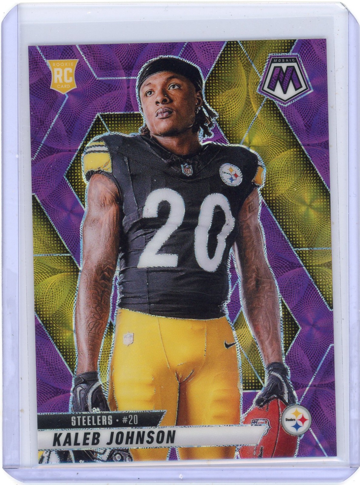 2025 Panini Mosaic Kaleb Johnson #289 Scope Purple Rookie