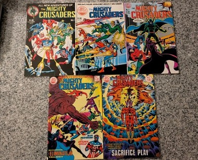 The Mighty Crusaders Run 5 w/KEY: VF+ to NM-, #1-5 Red Circle/Archie Comics 1983