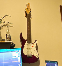 Squier Bullet Stratocaster Red 6-String Right-Hand Solid Alder w/ Tremolo Arm