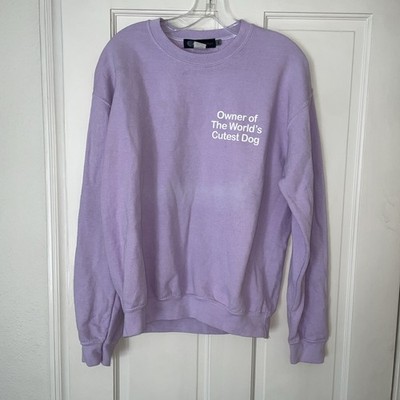 John Eshaya Lavender  World s Cutest Dog  Sweatshirt Woman's M/L
