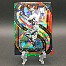 2025 Select Baseball Grover Alexander #107 Premier Cracked Ice Green Red Prism
