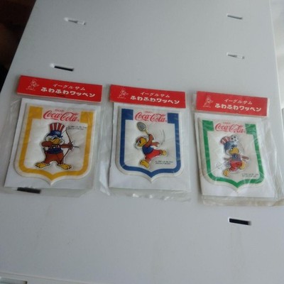 1984 Los Angeles Olympics Coca-Cola Novelty Stickers (3 pieces)
