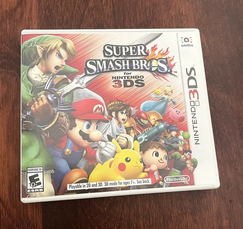 Super Smash Bros (Nintendo 3DS, 2015) Authentic Complete CIB - Tested & Working