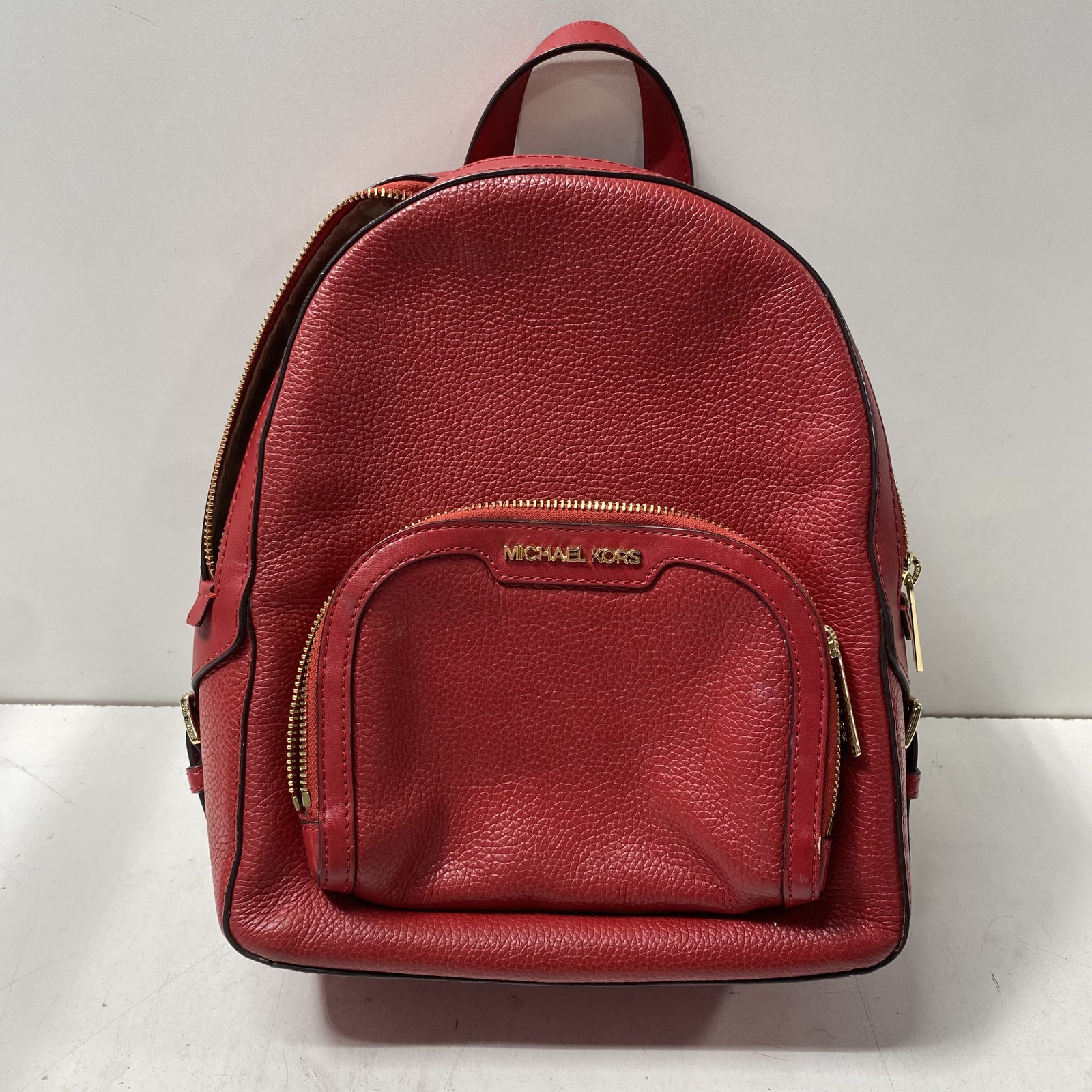 Michael Kors Red Jaycee Medium Backpack - image 1