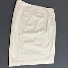 Talbots Pencil Skirt Womens Size 8 Ivory Beige Classic Core Work Basic NWT
