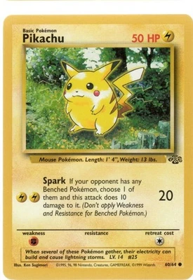 Lightning Pikachu Pokémon TCG Common Individual Collectible Card