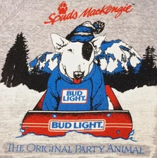 VINTAGE 1987 BUD! LIGHT! SPUDS! MACKENZIE! T-Shirt Size S-4XL Fast