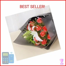 BBJ WRAPS Striped Flower Packaging Paper Waterproof Flower Wrapping Paper Floral