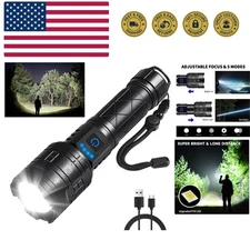 Powerful 1000 Lumens Tactical Flashlight - Handheld & Waterproof for Emergencies