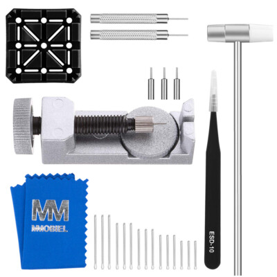 Uhrmacherwerkzeug Uhren Armband Reparatur Set 24 in 1 Kit mit Ersatz-Pins