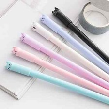 6 Pack of Kawaii Cat Kitten Cute Cartoony Gel Pen School Office Supplies Pens