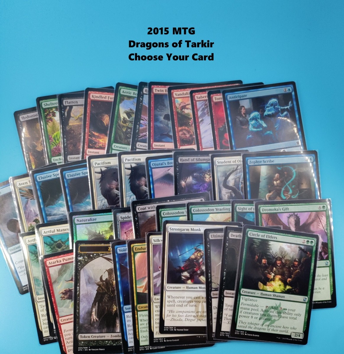 2015 Magic The Gathering DRAGONS OF TARKIR Choose from Commons and Uncommon  Card