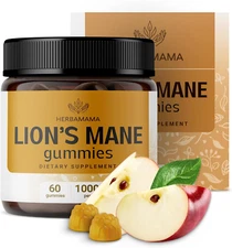 Lion'S Mane Gummies - 1000Mg Lion'S Mane Mushroom for Brain Clarity Support -...